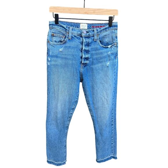 AO LA Alice + Olivia Los Angeles Women's Jeans Button‎ Fly sz 28 with Raw Hem - Picture 1 of 9